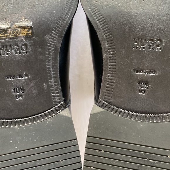 HUGO BOSS Men’s Black Smooth Leather Double Monk Strap Dress Shoes Size 10.5 US main image 9